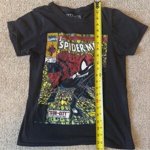 XS 100% Cotton Black Official Marvel Spider-Man Tee